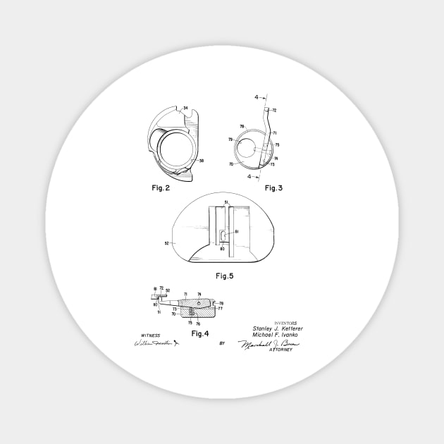 Chain Stitch for Lock Stitch Sewing Machine Vintage Patent Hand Drawing Magnet by TheYoungDesigns